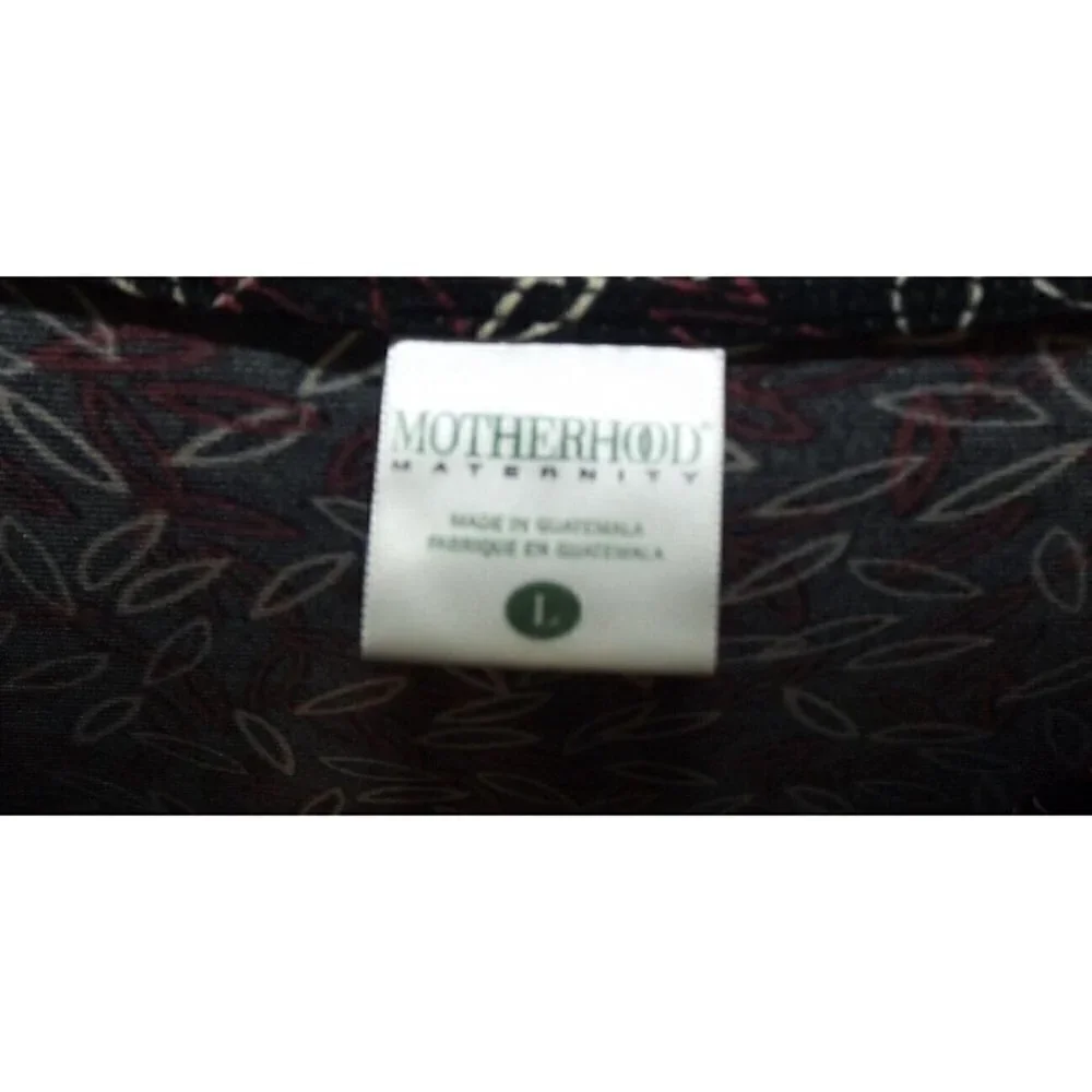 Motherhood Maternity L multicolor 1/2 Sleeve V-Neck Dress